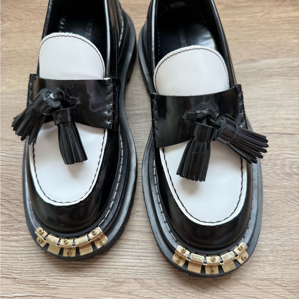 Sandro Black Rugged Sole Footwear